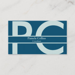 Einfache Elegant Modernes Berufliches Monogramm Visitenkarte