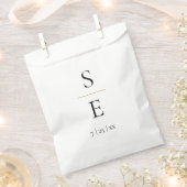 Einfache Elegant Monogram Hochzeit Geschenktütchen (Ausgeschnitten)