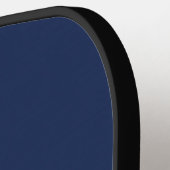 Einfache Elegant Navy Blue Monogram Custom Pickleball Schläger (Linke Seite)