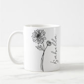 Einfache Elegant-November-Blume Kaffeetasse (Links)