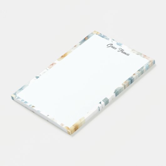 Einfache Elegant Personalisiert Post-it Klebezettel (angewinkelt)