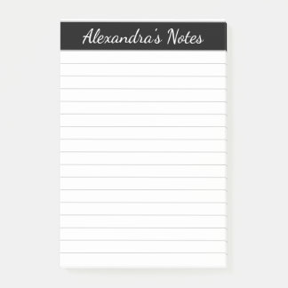 Einfache Elegant Personalisiert Post-it Klebezettel