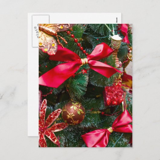 Einfache Elegant Retro Neujahr Frohe Weihnachten (Vorne/Hinten)