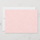 Einfache Elegant Rosa Flora Quinceanera Geburtstag Einladung (Rückseite)