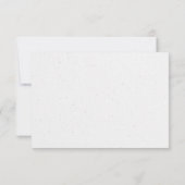 Einfache Elegant RSVP Karte (Rückseite)