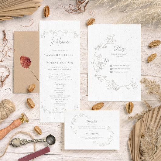 Einfache Elegant RSVP Karte