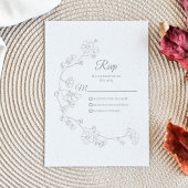 Einfache Elegant RSVP Karte