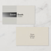 Einfache Elegant Sliver Visitenkarte (Vorne/Hinten)