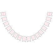 Einfache Elegant Soft Pastel Pink Bow Happy Birthd Wimpelkette (Alle)