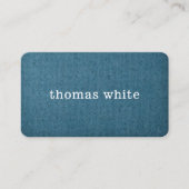 Einfache Elegant Texture Blue White Consultant Visitenkarte (Vorderseite)