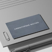 Einfache Elegant Texture Blue White Consultant Visitenkarte