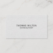 Einfache Elegant Texture Consultant Visitenkarte (Vorderseite)