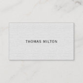 Einfache Elegant Texture Consultant Visitenkarte (Vorderseite)