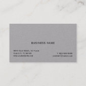 Einfache Elegant Texture Consultant Visitenkarte (Rückseite)