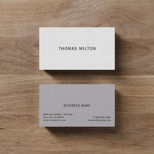 Einfache Elegant Texture Consultant Visitenkarte