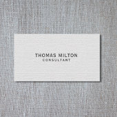 Einfache Elegant Texture Consultant Visitenkarte