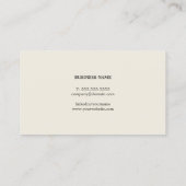 Einfache Elegant Texture Gray Consultant Visitenkarte (Rückseite)