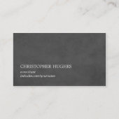 Einfache Elegant Texture Gray Consultant Visitenkarte (Vorderseite)