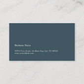 Einfache Elegant Texture White Blue Consultant Visitenkarte (Rückseite)