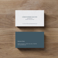 Einfache Elegant Texture White Blue Consultant