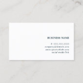 Einfache Elegant Textured Light Blue Consultant Visitenkarte (Rückseite)