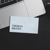 Einfache Elegant Textured Light Blue Consultant Visitenkarte