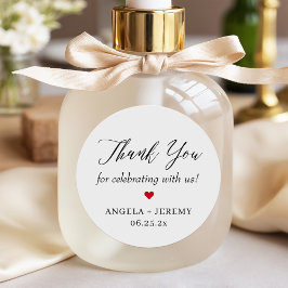 Einfache Elegant Vielen Dank, dass Sie ein Geschen Runder Aufkleber