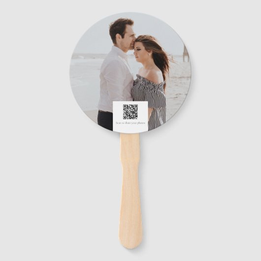 Einfache Elegant Vielen Dank für Ihr Hochzeitsstip Fächer (Rückseite)