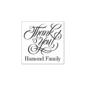 Einfache Elegant Vielen Dank, Script Gummistempel (Prägung)