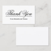 Einfache Elegant Vielen Dank Visitenkarte (Vorne/Hinten)