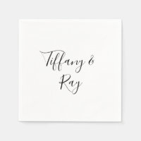 Einfache Elegant Wedding Napkins