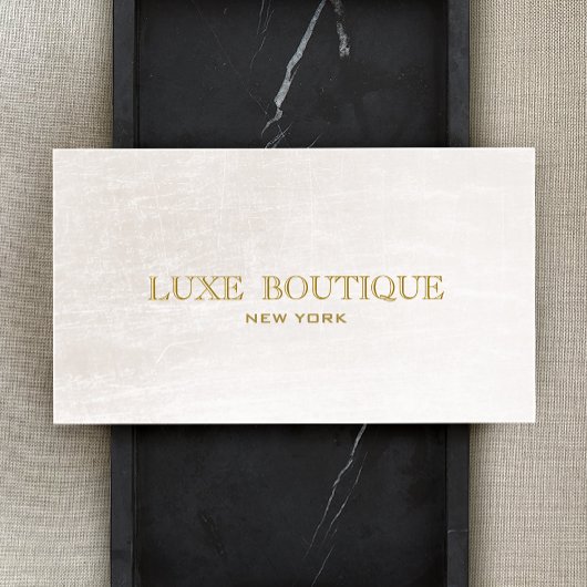 Einfache Elegant White Ivory Chic Schönheit und Mo Visitenkarte