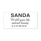 Einfache Elegant Wir füllen Ihr Leben selbst-färbe Permastempel (Design)