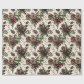 Einfache Elegant Xmas Geschenkwrap Trendy Geschenkpapier (Flach)