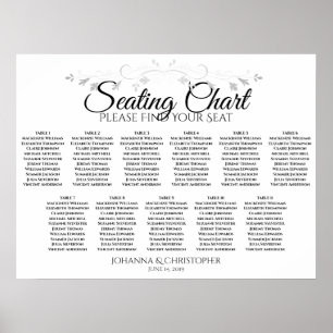 Einfache elegante 11 Tafelübersicht Poster