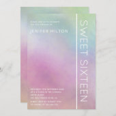 Einfache, elegante 16 . Geburtstag Einladung (Vorne/Hinten)