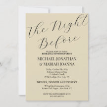 Einfache Elegante Abendessen vor der Probe