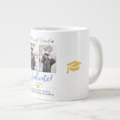 Einfache Elegante Abschluss Gold Cap Danke Script Jumbo-Tasse (Vorderseite Rechts)