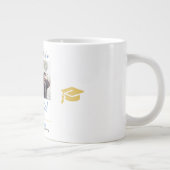 Einfache Elegante Abschluss Gold Cap Danke Script Jumbo-Tasse (Rechts)