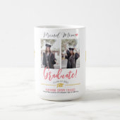 Einfache Elegante Abschluss Gold Cap Danke Script Kaffeetasse (Mittel)