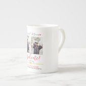 Einfache Elegante Abschluss Gold Cap Danke Script Porzellantasse (Vorderseite Rechts)