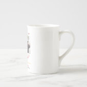 Einfache Elegante Abschluss Gold Cap Danke Script Porzellantasse (Rechts)