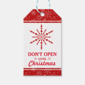 Einfache Elegante Abstrakter Weihnachtsstar Geschenkanhänger (Vorderseite)