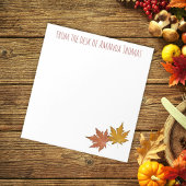 Einfache Elegante Ahorn-Blätter Notizblock