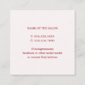 Einfache Elegante Alte Weiße Kirsche Roter Schönhe Terminkarte (Rückseite)