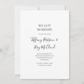 Einfache elegante Ankündigung (Vorderseite)