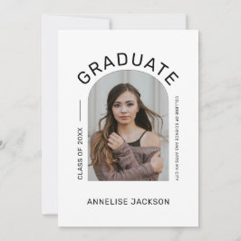 Einfache, elegante Ankündigung des Abschlusses Fot