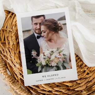 Einfache, elegante Ankündigung von Hochzeiten und