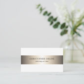 Einfache elegante Anwältin für die Metallverarbeit Visitenkarte (Stehend Vorderseite)