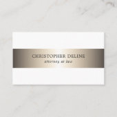 Einfache elegante Anwältin für die Metallverarbeit Visitenkarte (Vorderseite)